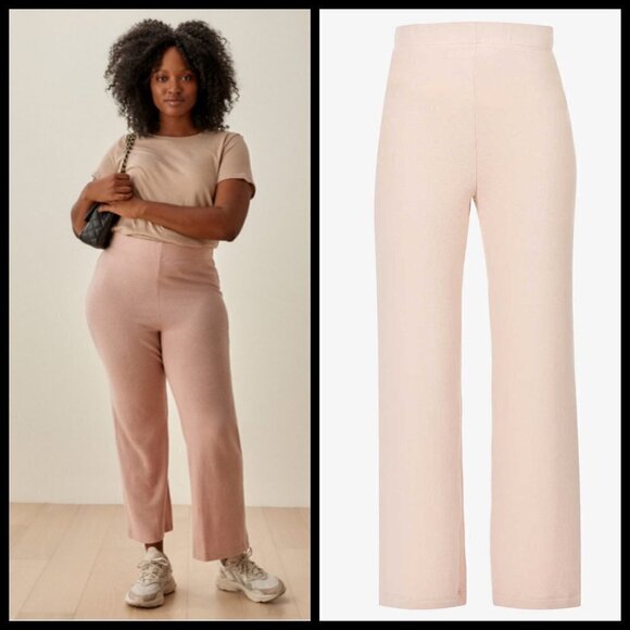 💕REFORMATION💕 Cirrus Crop Straight Leg Knit Pants S NWT - Picture 7 of 15